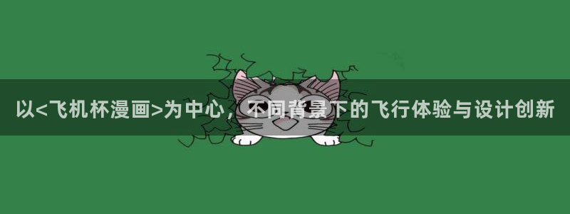 漫蛙美丽新世界：以<飞机杯漫画>为中心，不同背景下的飞行体验与设计创新